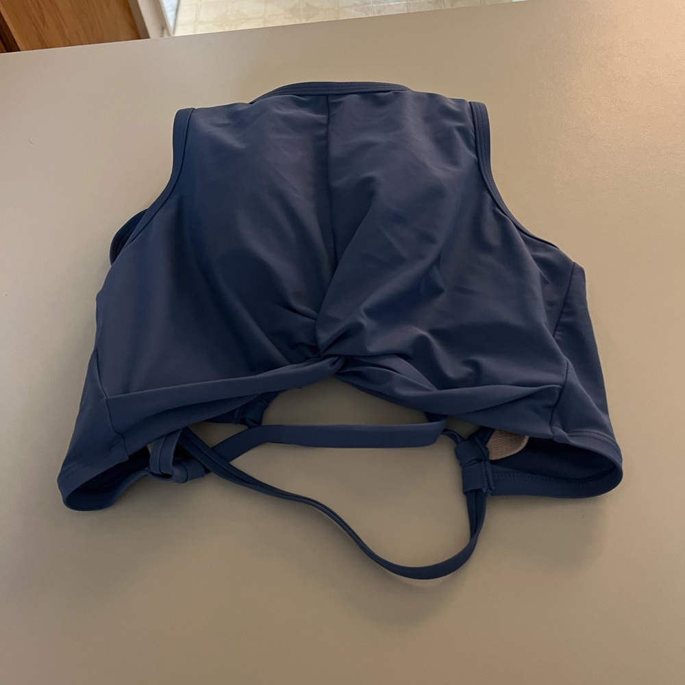 Target bikini top blue l